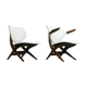 Set of 2 Louis van Teeffelen for Webe easy chairs "pelican",   1960s