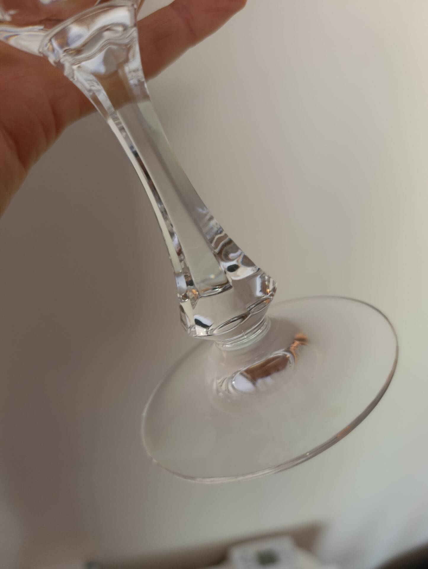 3 crystal stem glasses | Lorraine craftsmanship