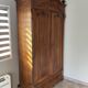 Large solid wood wardrobe from the 1900s-1920s