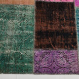 Tapis turc multicolore en détresse 299x209 cm