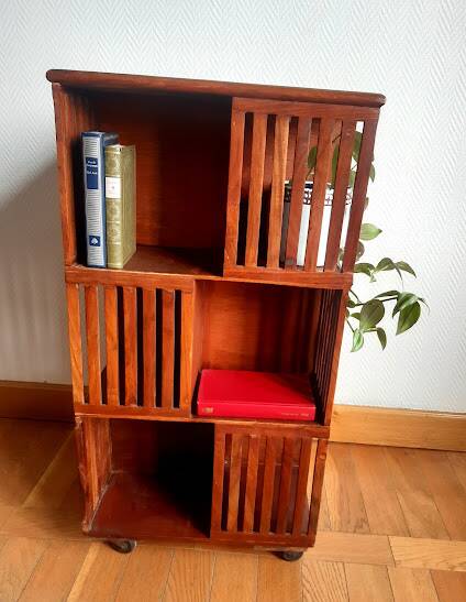 Scandinavian vintage teak bookcase, 1960s