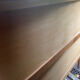 Commode en rotin vintage pied compas
