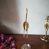 Heron or brass ibis on Plexiglas base