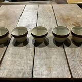 Stoneware pot bowls from Digoin France