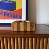 Mid-century wood ashtray / bowl, Italy ca. 1970