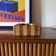 Mid-century wood ashtray / bowl, Italy ca. 1970