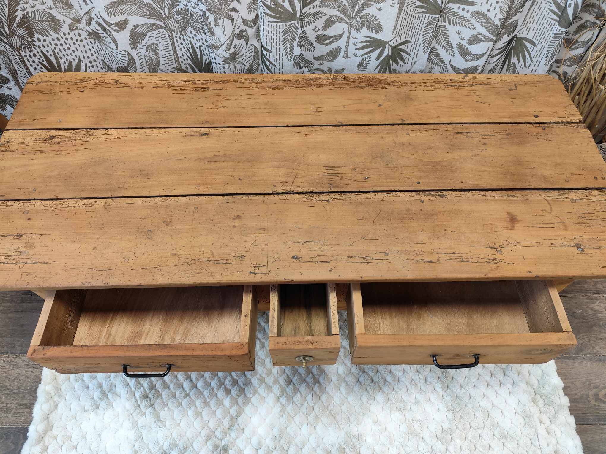 Wooden coffee table