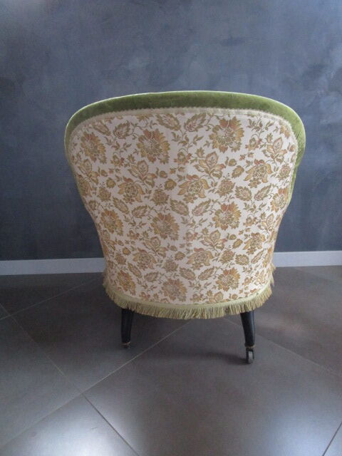 Fauteuil bergère de style Louis XV