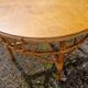 1970s round rattan coffee table