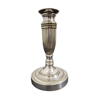 Silver metal candlestick