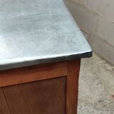 Oak counter top zinc bar bistro estaminet