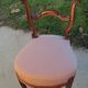 Lot of 5 chairs called pontoon or voyeuristic, Napoleon III , mahogany