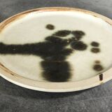 Small vintage plate from the La Colombe pottery, Vallauris artistic effect stoneware