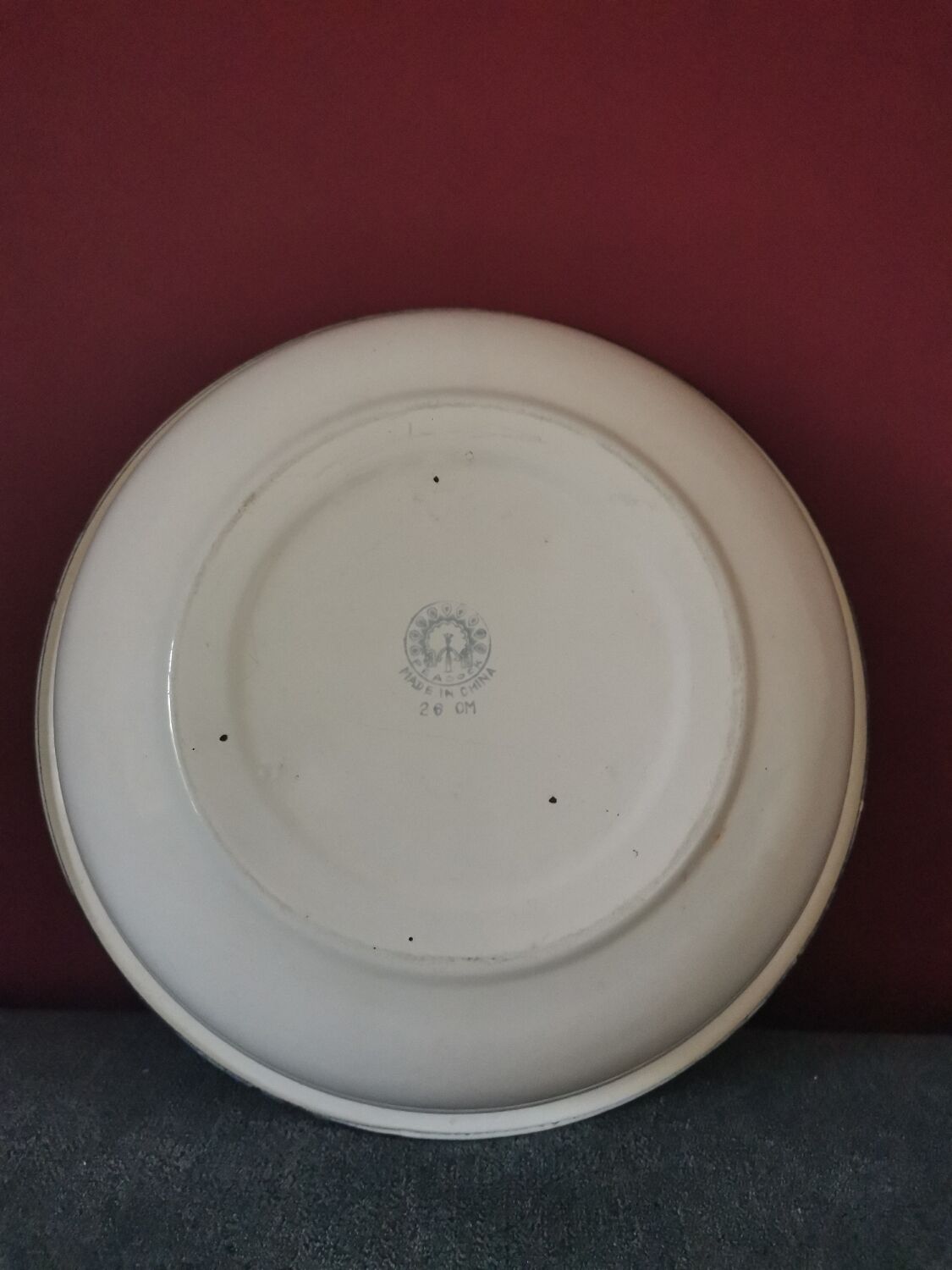 Glazed sheet metal bowl 1950