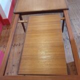 Scandinavian style extendable teak table