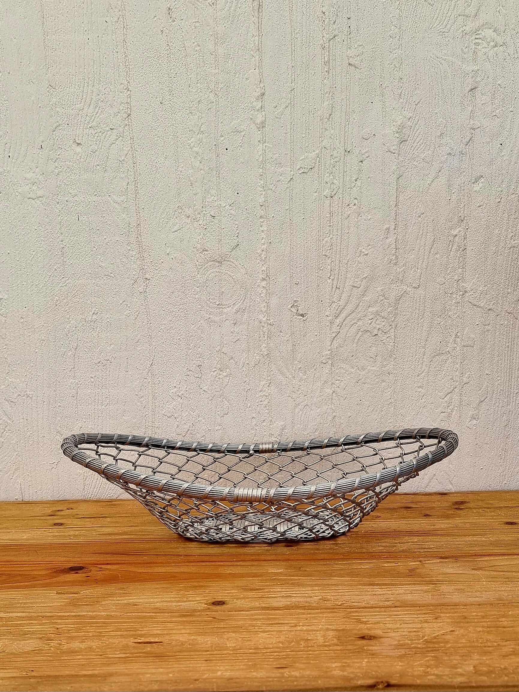 Vintage metal fruit basket