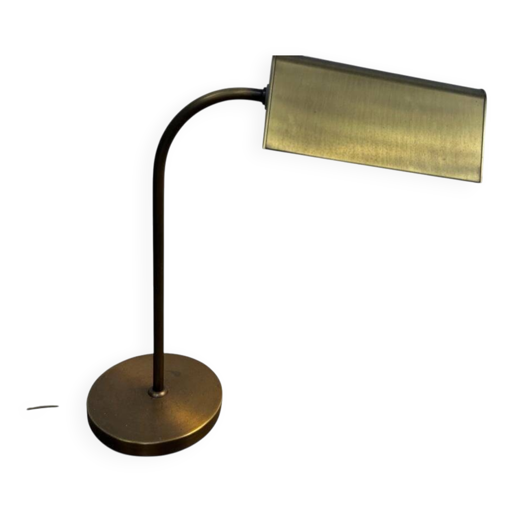 Lampe de bureau vintage 'dorée' / lampe de banquier