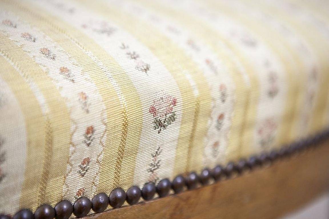 Set of 2 Ash Chairs in White Upholstery, 1950s