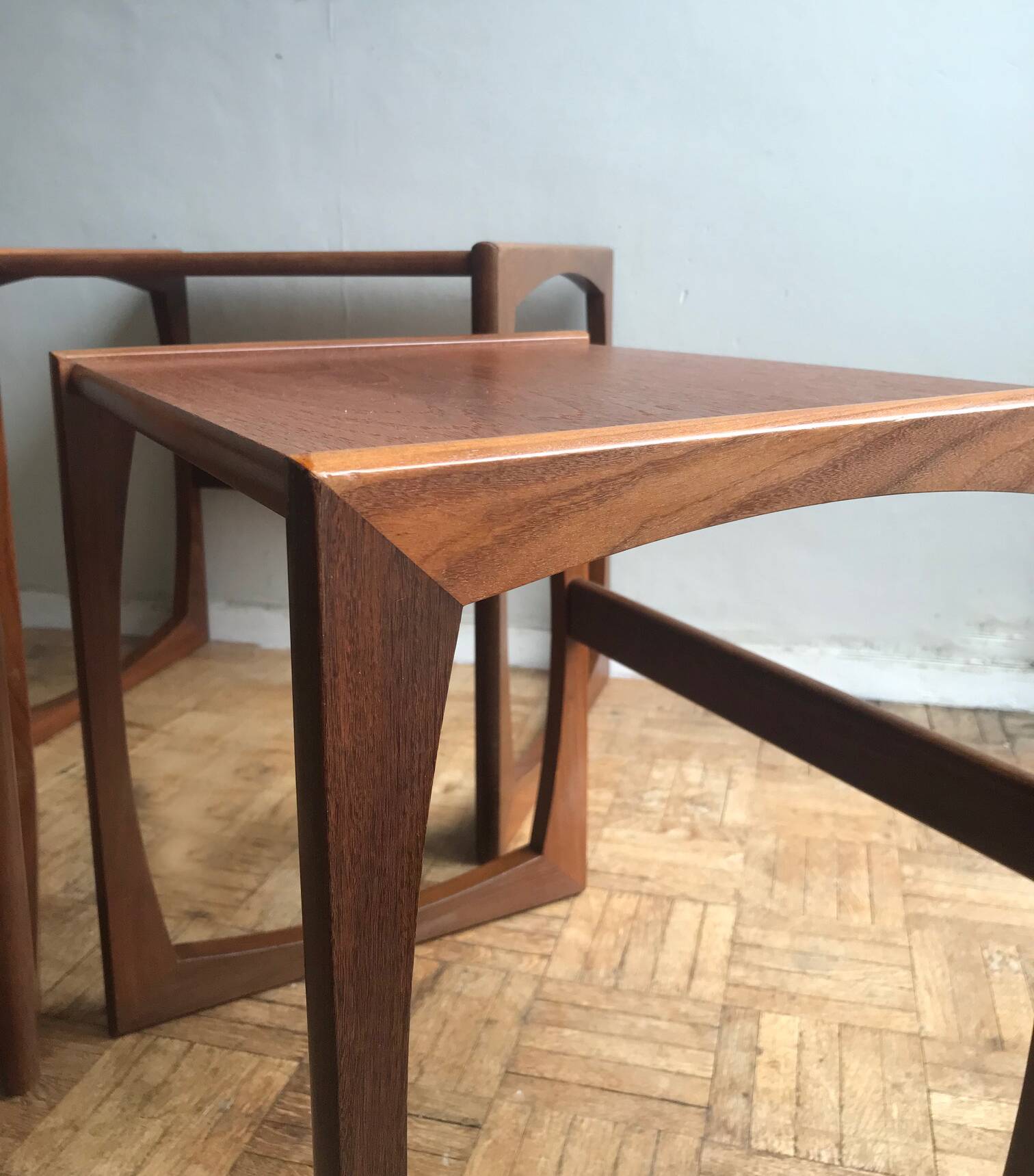 Nested tables Quadrille, teak - G Plan edition 1960