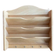 Wooden wall-mounted mail and key holder