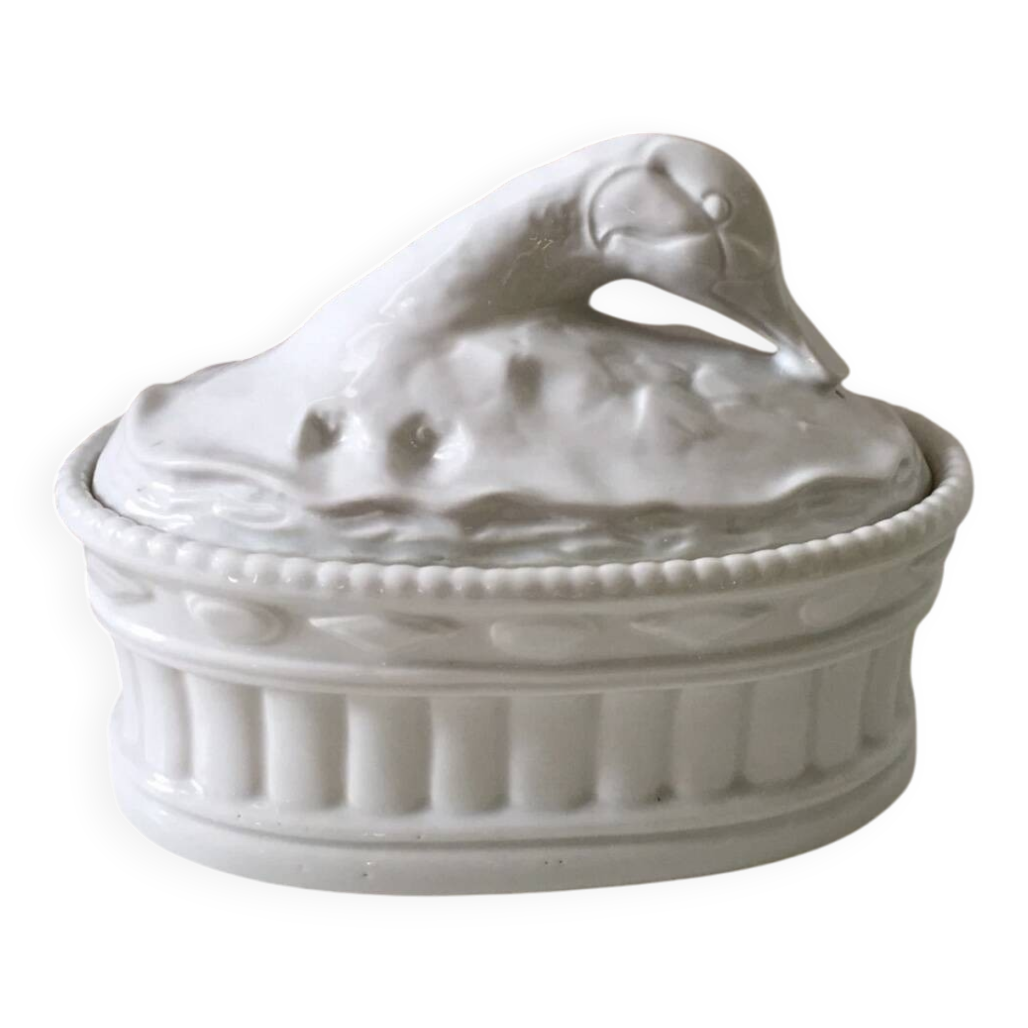 Antique porcelain duck and goose terrine