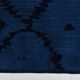 7x10 Midnight Blue Anatolian Wool Vintage Carpet, 204x296 Cm