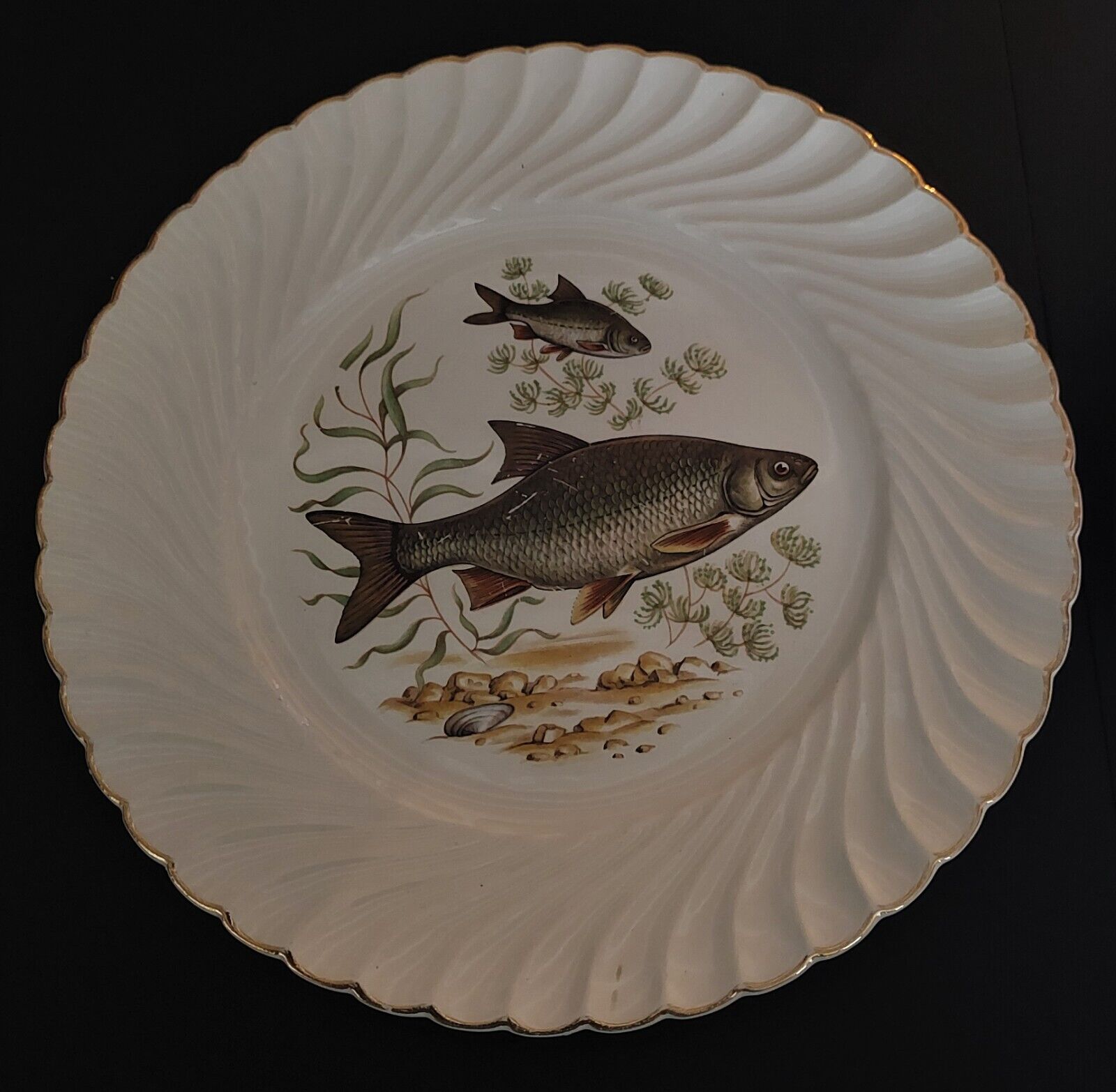Fish plates series of two Luneville 50s
