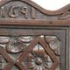 Unique 18th-century English oak wainscot chair with amazing woodcarving