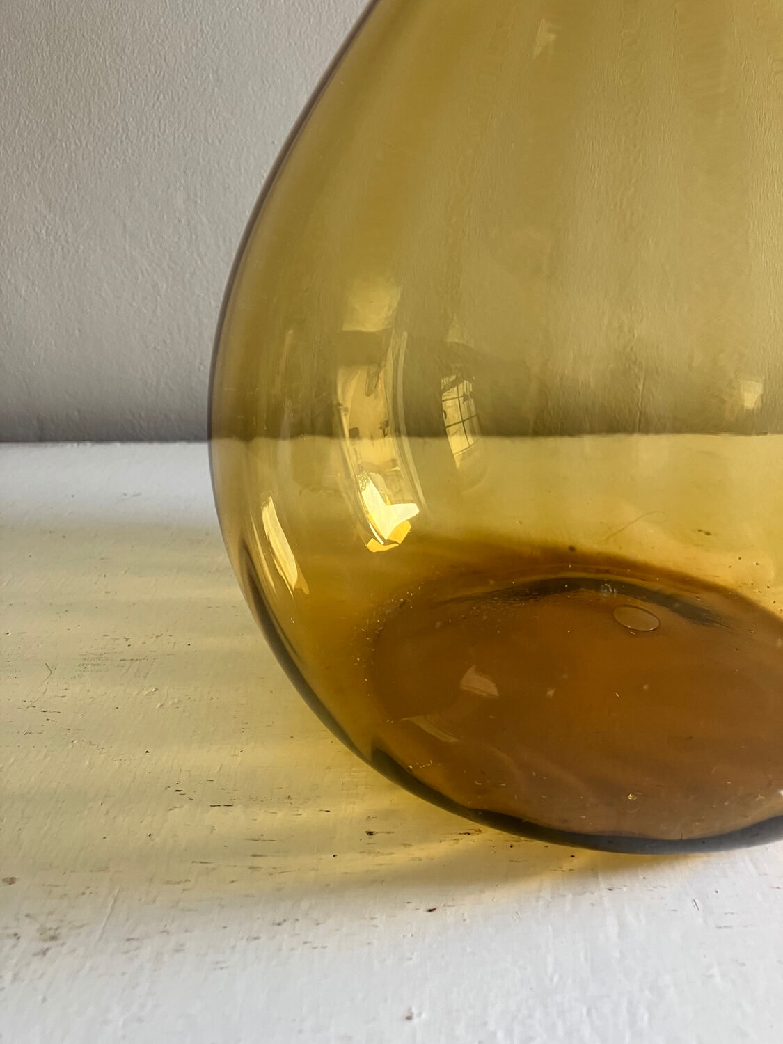 Italian blown glass carafe