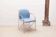 Blue and chrome 'Neon Light' armchair by Alfred Homann