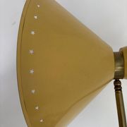 Diabolo floor lamp from the 1950s - brass & rattan - Lunel style - vintage design