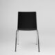 21th Century Black Chair with Wooden Seat, Belgium