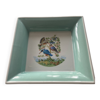 Paris porcelain trinket tray, 25cm x 25cm