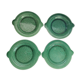 4 Sarreguemines fish-shaped plates