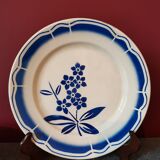 Blue flower plates Badonviller