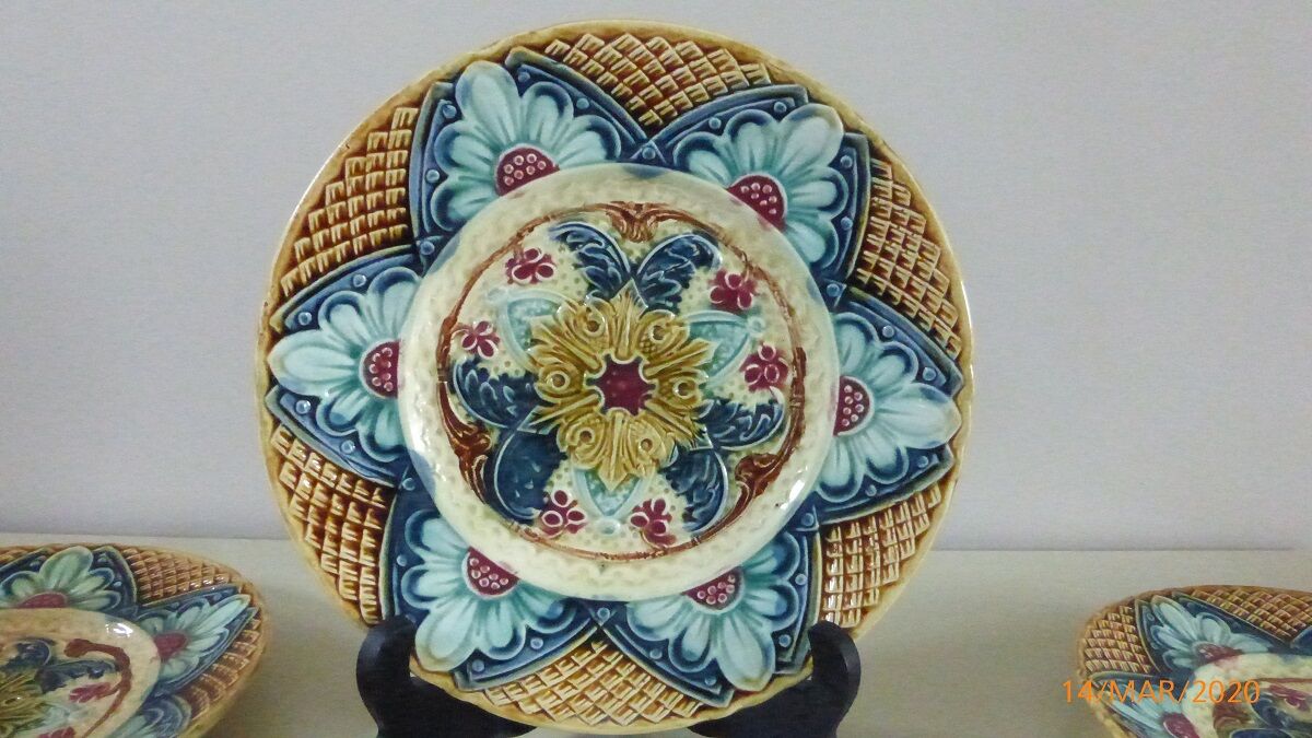 Lots of faience plates