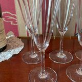 5 flûtes à champagne baccarat