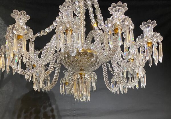 Lustre Baccarat douze branches début XXème