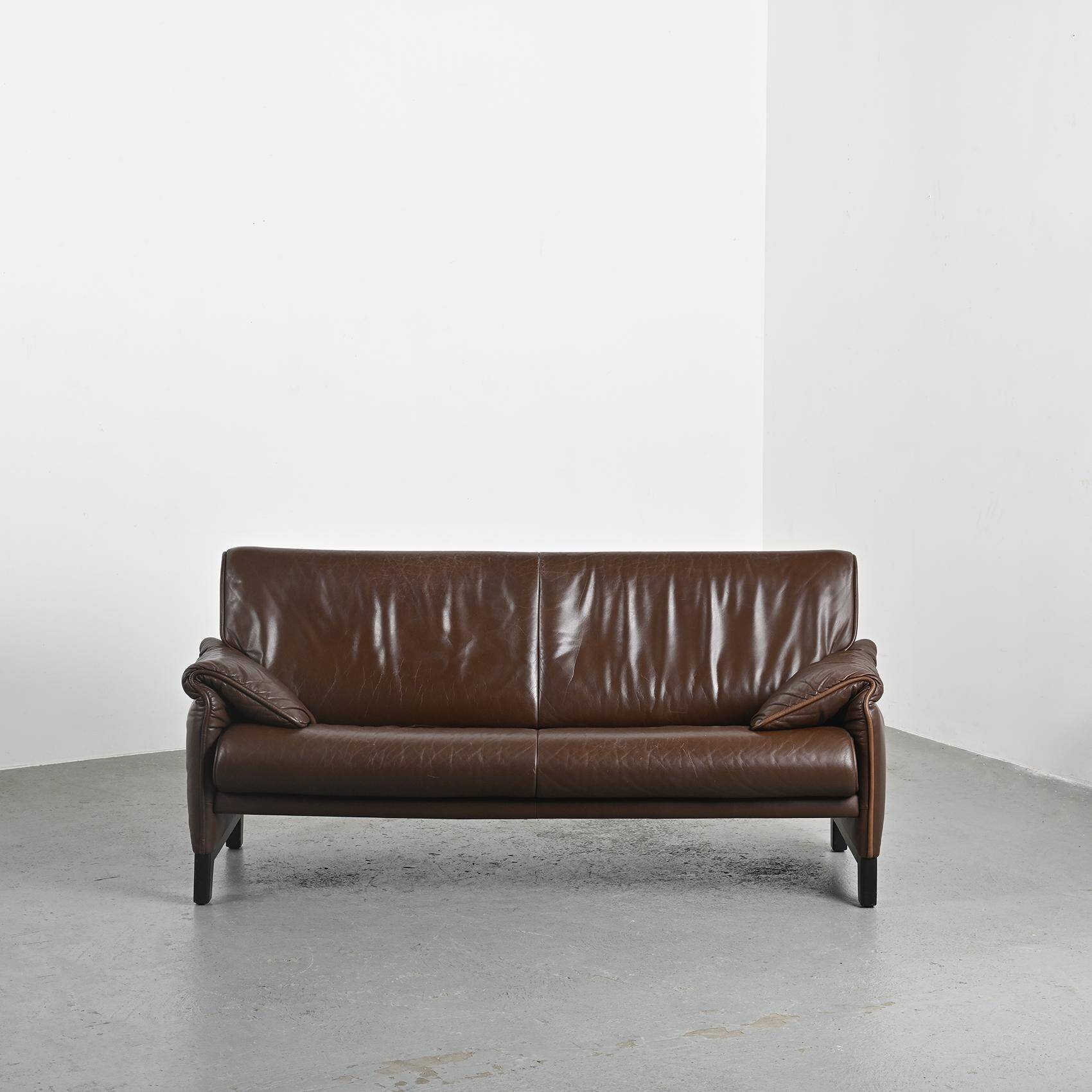 De Sede leather sofa, model DS 14, circa 1990