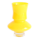 Space age yellow vase by Bo Borgstrom for Aseda Sweden 1960s