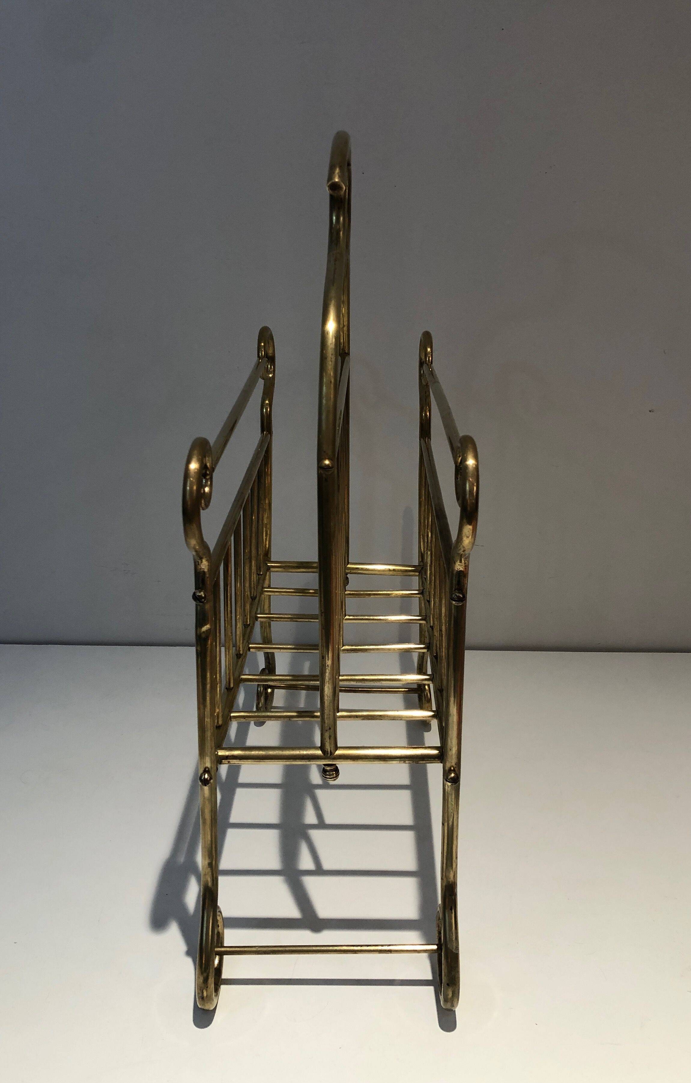 Brass magazine rack