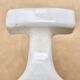 White porcelain coat hooks, 1950s