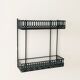 Vintage black metal wall shelf