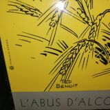 Vintage Jameson Ted Benoit wooden advertising plate