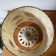 Vintage openwork ceramic lamp and lampshade in dried flowers 70