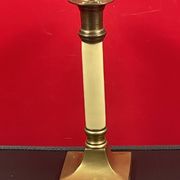 Old gold brass candle holder 20 cm