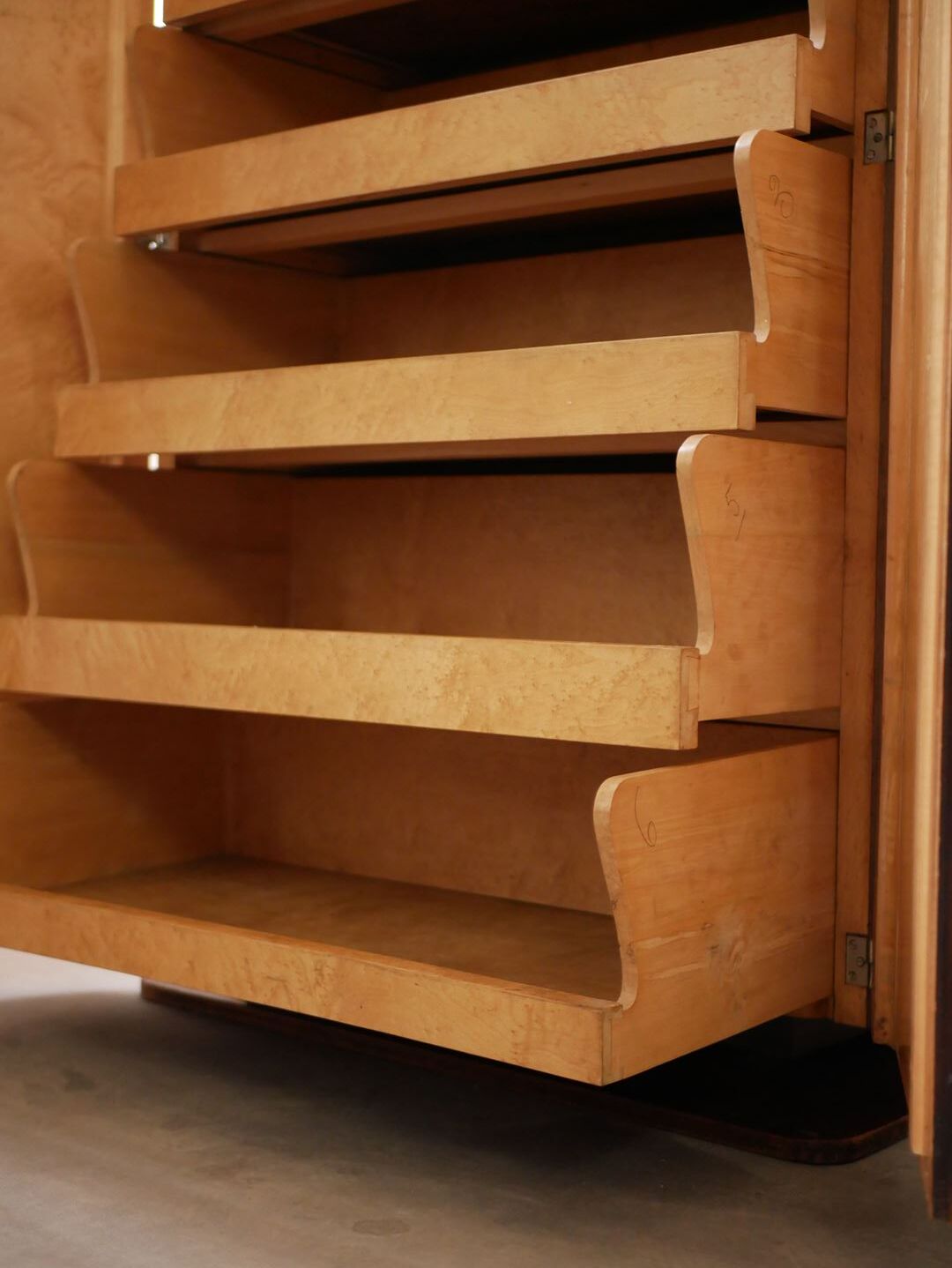 Art deco shoe cabinet