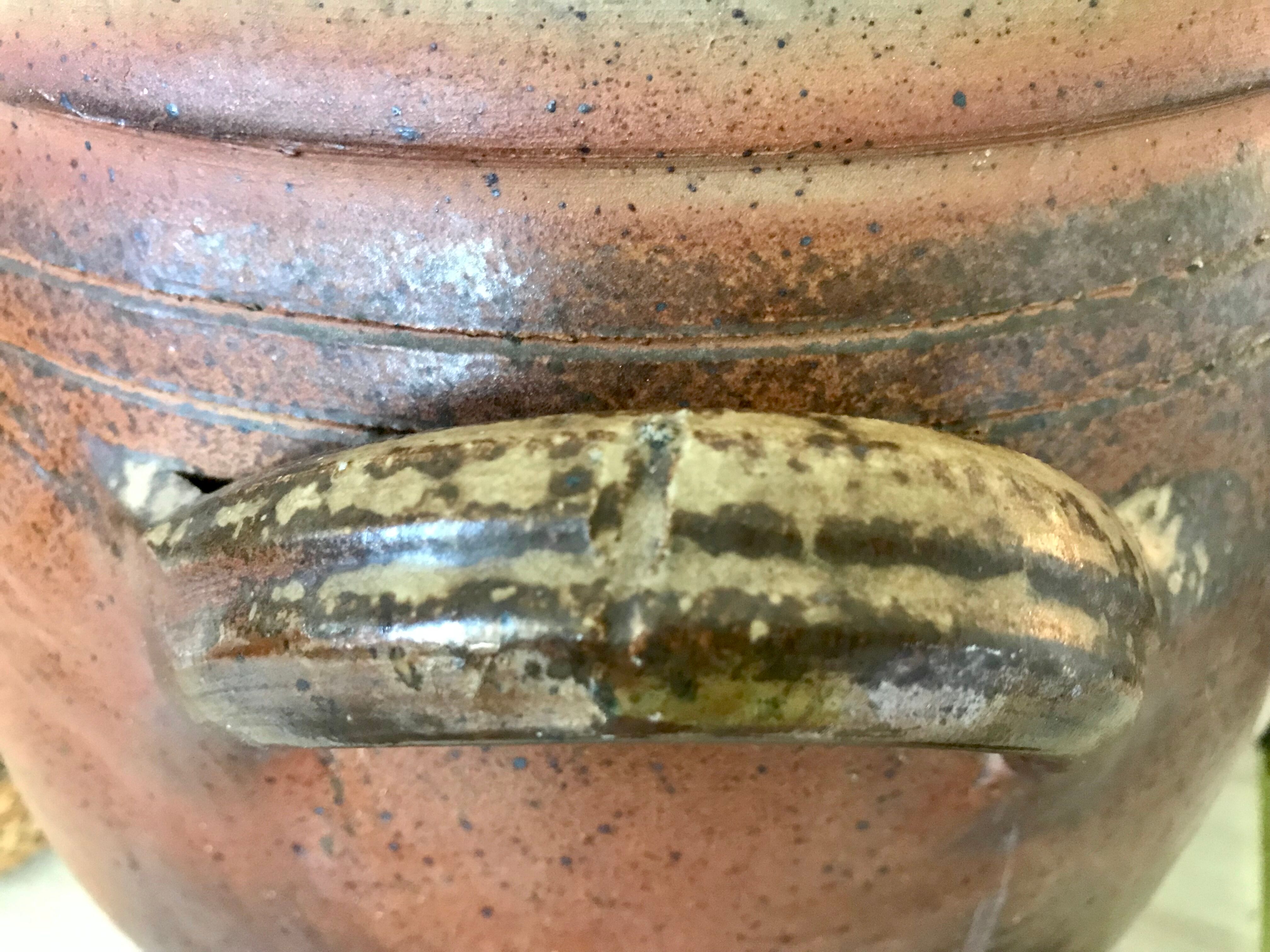 Glazed sandstone jar