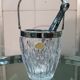 Sheffield crystal ice bucket, 1960s