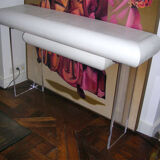 Linen and lucite console